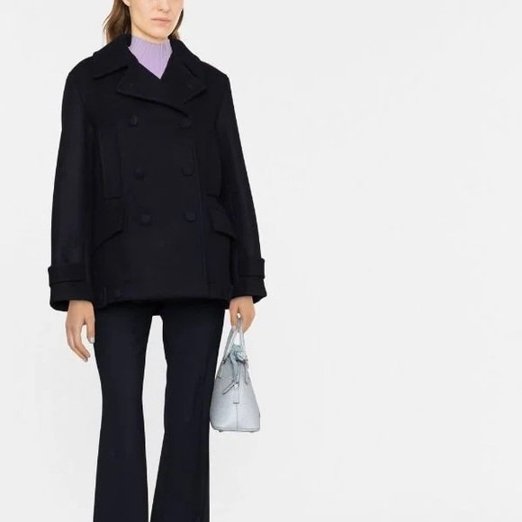 Jil Sander Double Breasted Wool Peacoat - Picture 2 of 10